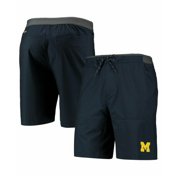 コロンビア メンズ カジュアルパンツ ボトムス Men's Navy Michigan Wolverines Twisted Creek Omni-Shield Shorts Navy