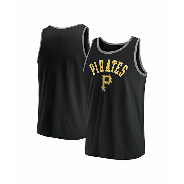 եʥƥ   ȥåץ Men's Black Pittsburgh Pirates Bet Tank Top Black...