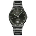 ~h Y rv ANZT[ Men's Swiss Automatic Commander Big Date Black PVD Stainless Steel Bracelet Watch 42mm Stainless Steel