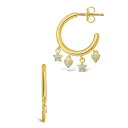 スターリングフォーエバー レディース ピアス＆イヤリング アクセサリー Women's Celeste Hoop Earrings Gold-Tone