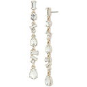 ジバンシー レディース ピアス＆イヤリング アクセサリー Mixed-Cut Crystal Linear Drop Earrings Gold