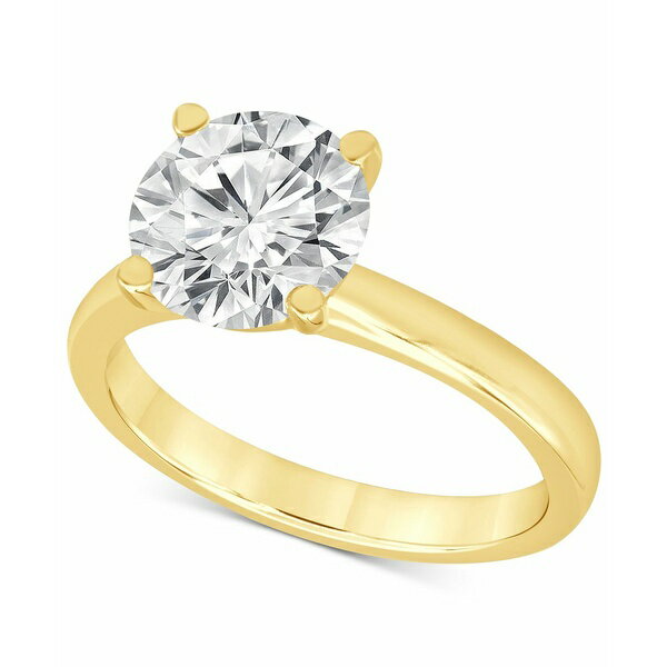 バッジェリーミシュカ レディース リング アクセサリー Certified Lab Grown Diamond Solitaire Engagement Ring (3 ct. t.w.) in 14k Gold Yellow Gold