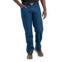 バーン メンズ デニムパンツ ボトムス Men's Heritage Relaxed Fit Carpenter Jean Stone wash dark