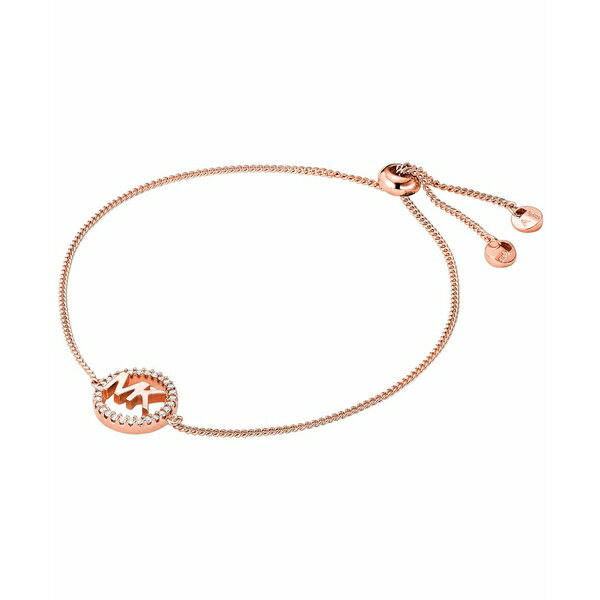 マイケルコース レディース ブレスレット・バングル・アンクレット アクセサリー Sterling Silver Kors Love Logo Slider Bracelet Rose Gold