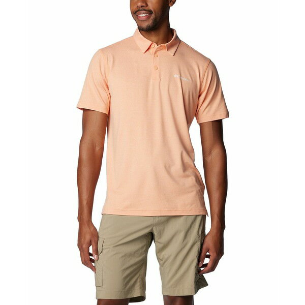 コロンビア ポロシャツ メンズ コロンビア メンズ ポロシャツ トップス Men's Carter Short Sleeve Performance Crest Polo Apricot Fizz