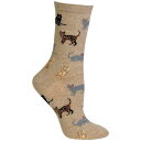 zbg\bNX fB[X C A_[EFA Women's Cats Fashion Crew Socks Hemp