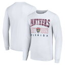 スターター メンズ Tシャツ トップス Florida Panthers Starter Logo Graphic Long Sleeve TShirt White