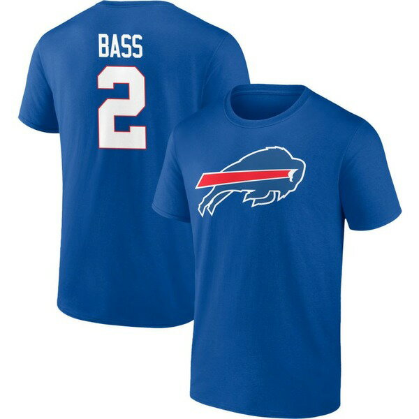 եʥƥ  T ȥåץ Buffalo Bills Fanatics Branded Team Authentic Personalized Name &Number TShirt Royal