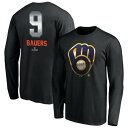 ファナティクス メンズ Tシャツ トップス Milwaukee Brewers Fanatics Branded Personalized Midnight Mascot Long Sleeve TShirt Bauers,Jake-9