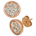 @ fB[X sAXCO ANZT[ Strawberry & Nudeu Diamond Cluster Stud Earrings (1 ct t.w.) Rose Gold