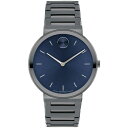 oh Y rv ANZT[ Men's Bold Horizon Swiss Quartz Ionic Plated Gray Steel Watch 40mm Gray