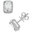 Хå꡼ߥ奫 ǥ ԥ ꡼ Lab Grown Certified Diamond Emerald-Cut Halo Stud Earrings (3-1/3 ct. t.w.) in 14k Gold White Gold