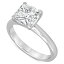 バッジェリーミシュカ メンズ リング アクセサリー Certified Lab Grown Diamond Princess-Cut Solitaire Engagement Ring (5 ct. t.w.) in 14k Gold White Gold