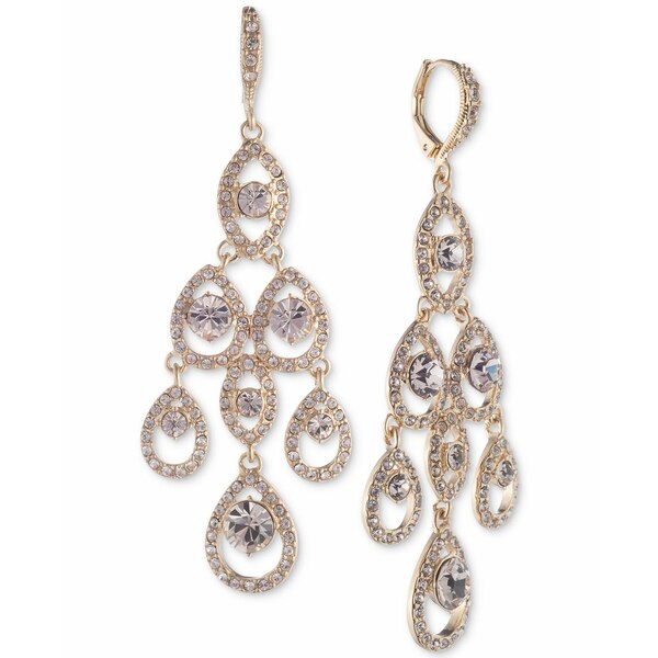 ジバンシー レディース ピアス＆イヤリング アクセサリー Crystal Chandelier Earrings Gold