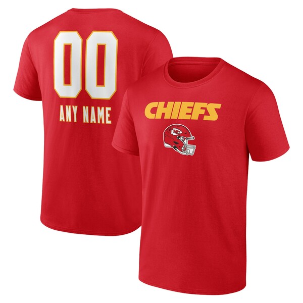 եʥƥ  T ȥåץ Kansas City Chiefs Fanatics Branded Personalized Name &Number Team Wordmark TShirt Red