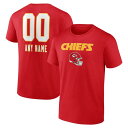 t@ieBNX Y TVc gbvX Kansas City Chiefs Fanatics Branded Personalized Name & Number Team Wordmark TShirt Red