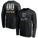 t@ieBNX Y TVc gbvX Kansas City Royals Fanatics Branded Personalized Midnight Mascot Long Sleeve TShirt Black