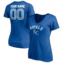 ファナティクス レディース Tシャツ トップス Kansas City Royals Fanatics Branded Women's Personalized Winning Streak Name & Numb..