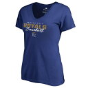 ファナティクス レディース Tシャツ トップス Kansas City Royals Fanatics Branded Women 039 s Script Assist VNeck TShirt Royal