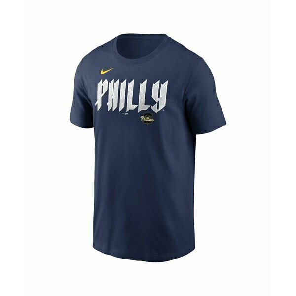 ナイキ メンズ シャツ トップス Men's J.T. Realmuto Navy Philadelphia Phillies 2024 City Connect Fuse Player Name Number T-Shirt Navy