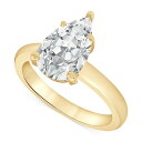 バッジェリーミシュカ レディース リング アクセサリー Certified Lab Grown Diamond Pear Solitaire Engagemen...