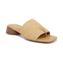 フランコサルト レディース サンダル シューズ Women's Loran Stacked Heel Slide Dress Sandals Natural Raffia Fabric