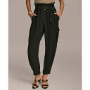 ダナ キャラン ニューヨーク レディース カジュアルパンツ ボトムス Donna Karan Women's Belted Cargo Pants Black