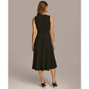 _iL fB[X s[X gbvX Women's O-Ring Fit & Flare Dress Black