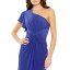 マックダガル レディース ワンピース トップス Women's One Shoulder Midi Length Dress Royal blue