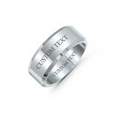 ブリング レディース リング アクセサリー Plain Simple Wide Beveled Titanium Unisex Couples Wedding Band Ring For Men Women Comfort Fit 8MM Silver