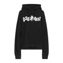 【送料無料】 ディースクエアード レディース パーカー・スウェットシャツ アウター Sweatshirts Black