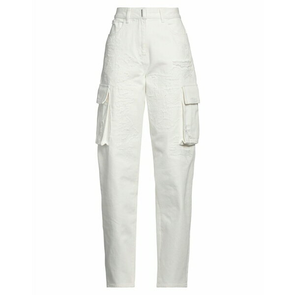 【送料無料】 ジバンシー レディース デニムパンツ ボトムス Jeans Off white