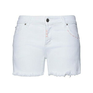 【送料無料】 マレボルジェ ヴィーアイアイアイ レディース デニムパンツ ボトムス Denim shorts White