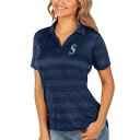 アンティグア レディース ポロシャツ トップス Seattle Mariners Antigua Women's Compass Polo Navy