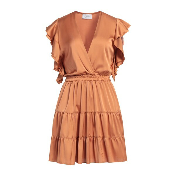 【送料無料】 ソーアリュール レディース ワンピース トップス Mini dresses Brown