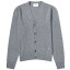 アミ メンズ カーディガン アウター AMI Paris Tonal Heart Cashmere Cardigan Grey