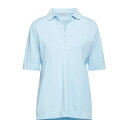 ROSSOPURO ロッソピューロ ポロシャツ トップス レディース Polo shirts Sky blue