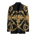 【送料無料】 ヴェルサーチ メンズ ジャケット&ブルゾン アウター Blazers Black