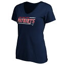 t@ieBNX fB[X TVc gbvX New England Patriots Fanatics Branded Women's Mascot In Bounds VNeck TShirt Navy