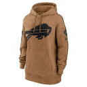 iCL fB[X p[J[EXEFbgVc AE^[ Buffalo Bills Nike Women's 2023 Salute to Service Pullover Hoodie Brown