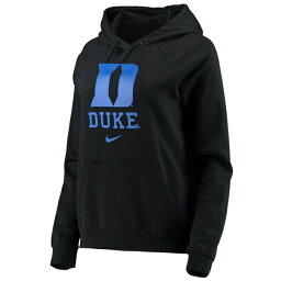 ナイキ レディース パーカー・スウェットシャツ アウター Duke Blue Devils Nike Women's Varsity Fleece TriBlend Raglan Pullover Hoodie Black