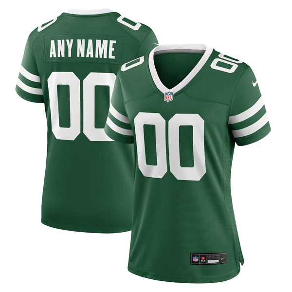 ナイキ レディース ユニフォーム トップス New York Jets Nike Women's Custom Game Jersey Legacy Green