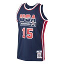 ミッチェル ネス メンズ ユニフォーム トップス Magic Johnson USA Basketball Mitchell Ness 1992 Dream Team Authentic Jersey Navy