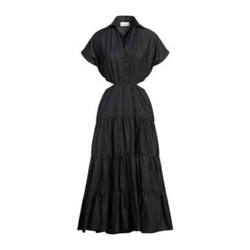 【送料無料】 ヴィコロ レディース ワンピース トップス Midi dresses Black 【送料無料】 ヴィコロ レディース ワンピース トップス Midi dresses Black