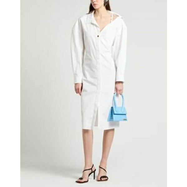 【送料無料】 ジャクエムス レディース ワンピース トップス Midi dresses White