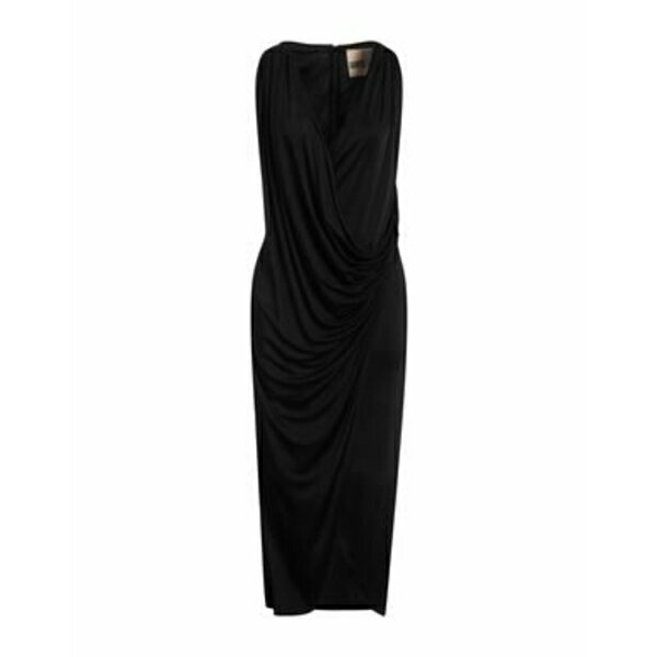 【送料無料】 アニエバイ レディース ワンピース トップス Midi dresses Black