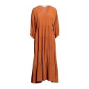 【送料無料】 メイメイジェイ レディース ワンピース トップス Midi dresses Orange