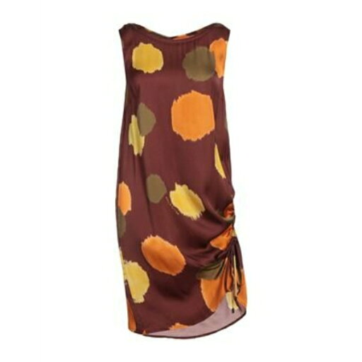【送料無料】 マニラグレース レディース ワンピース トップス Mini dresses Brown 【送料無料】 マニラグレース レディース ワンピース トップス Mini dresses Brown
