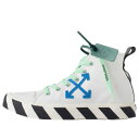 Off-White オフホワイト メンズ スニーカー 【Off-White Mid-Top Vulcanized Canvas Sneaker 'White B...