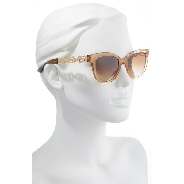 いておりま ヴェルサーチ 54mm Gradient Cat Eye Sunglasses Transparent Brown/ Brown Grad：asty レディース サングラス＆アイウェア アクセサリー «がございま